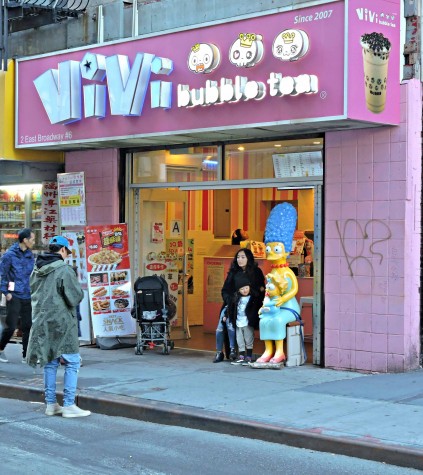 Vivi's Bubble Tea in Chinatown bustles with customers.