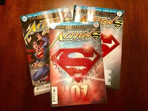 The three covers from Action Comics #987, which sparked a major news argument about immigration.