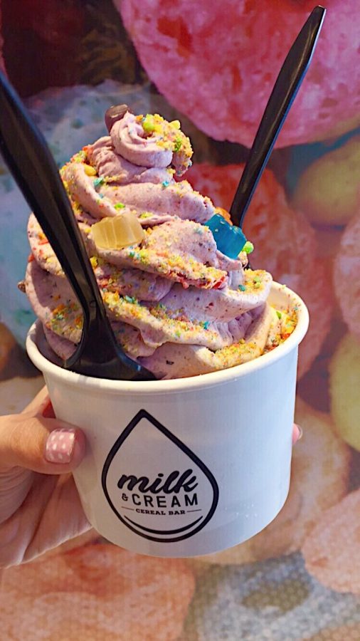 Fruit Berry Bliss at Milk and Cream Cereal Bar.