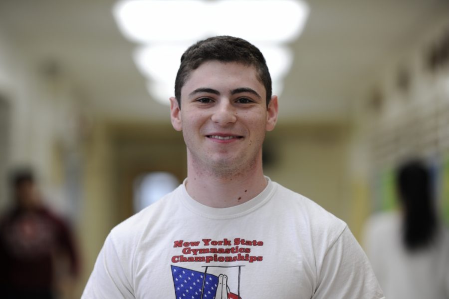 Brian Josephson ‘18, captain of the Boys Varsity Gymnastics team. 