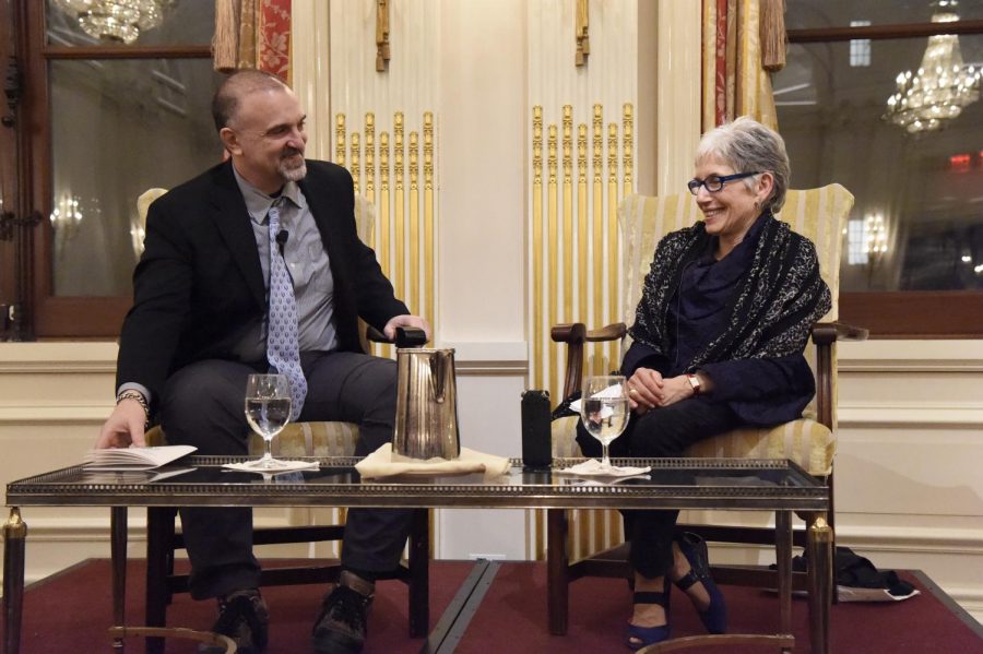 The highlight of the evening was a talk between Dr. George Yancopoulos 76, Co-Founder, President, and Chief Scientific Officer at Regeneron Pharmaceuticals and Ms. Dava Sobel 64, award winning science author. 