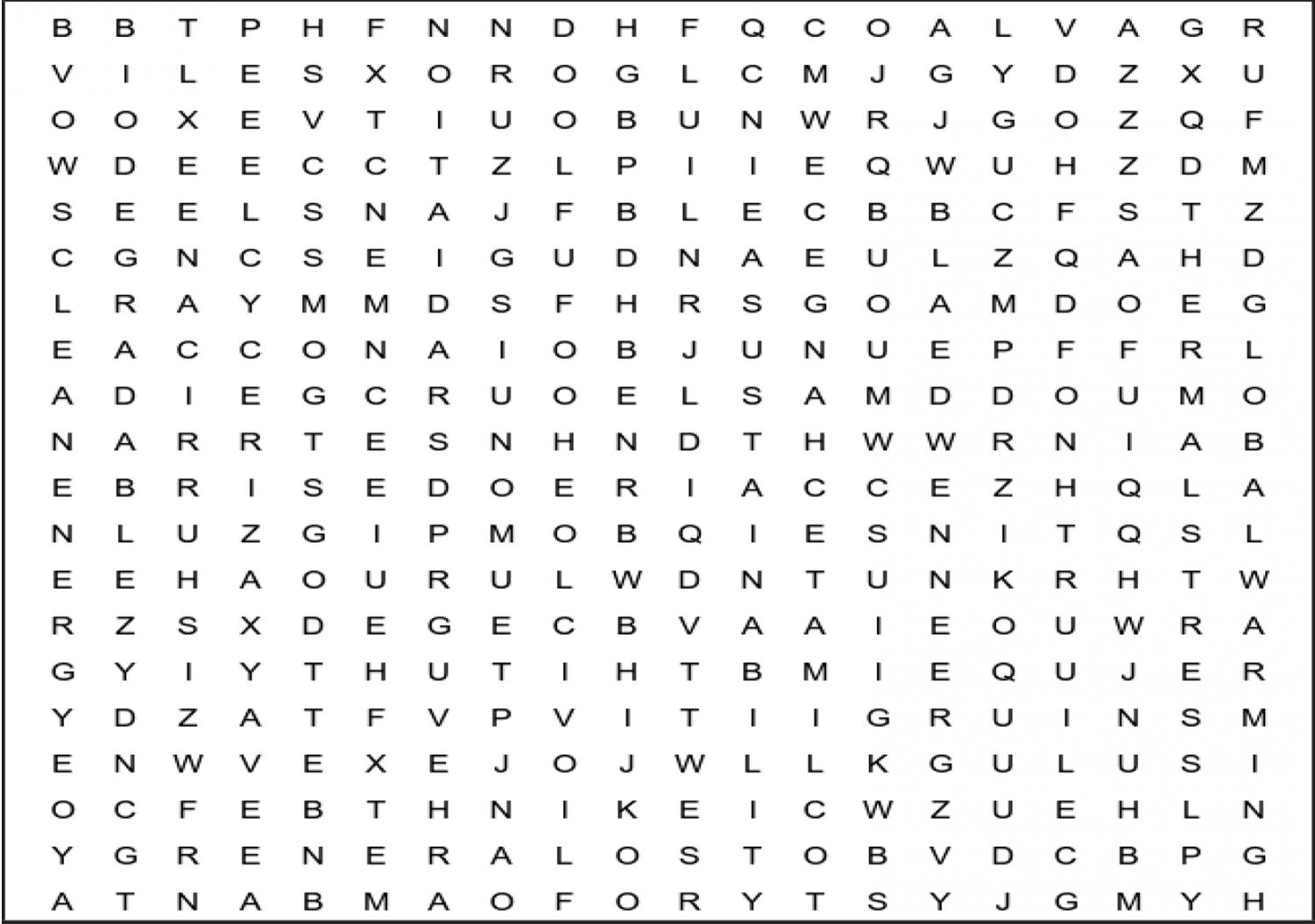 The Environmental Word Search – The Science Survey