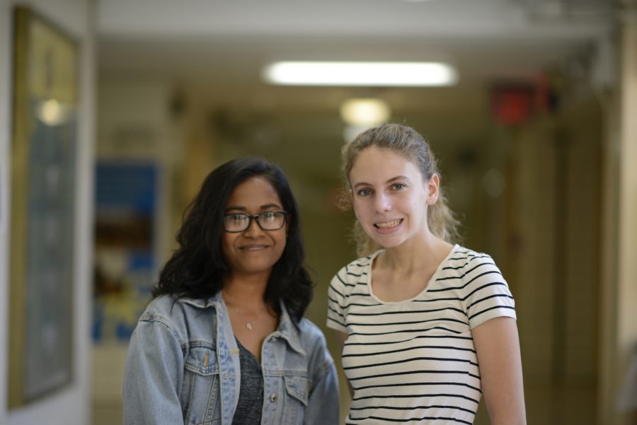 Suporna Das ’20 and Abigail Aronson ’19 share a strong regard for The Good Place.