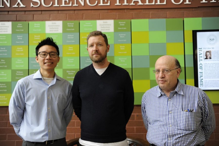 Mr. Liang, Mr. Grossman, and Mr. Schorr (left to right) recount their high school lives, offering sage advice for Bronx Science students today.
