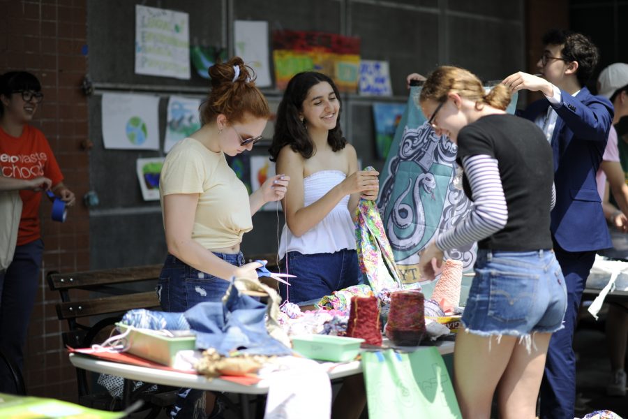 The celebration included a multiplicity of fun arts and crafts projects to promote awareness for the environment.