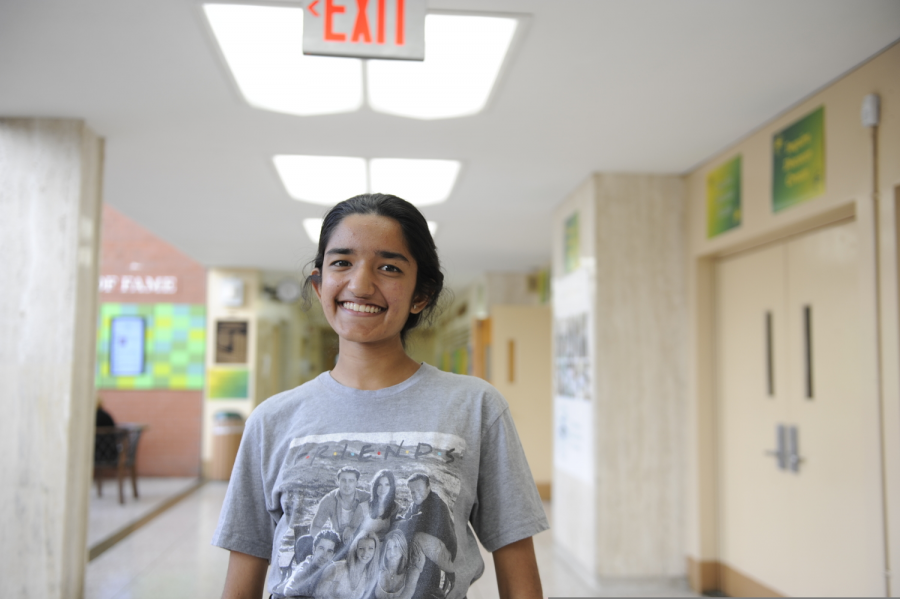  Lavanya Manickam ‘21 wears a Friends t-shirt to represent the iconic television show.