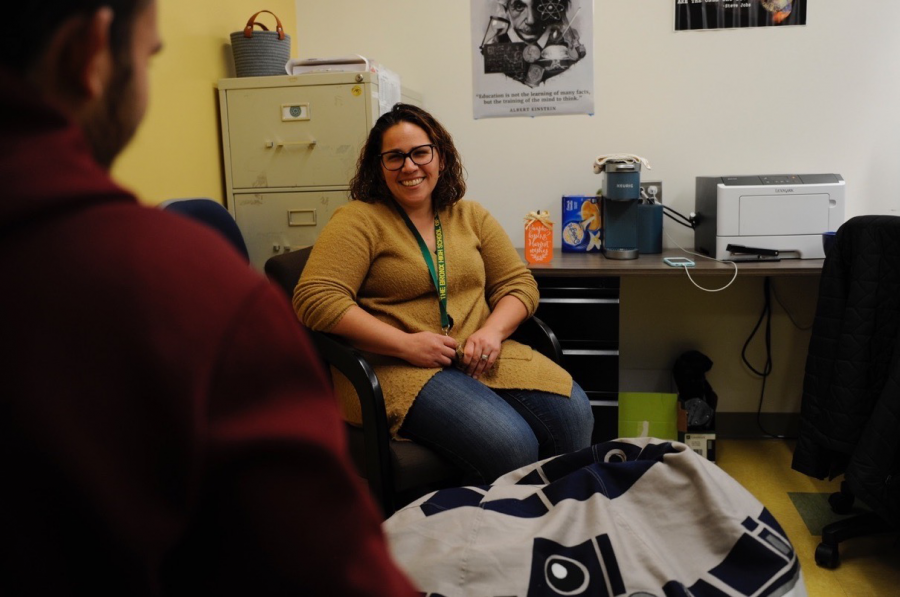 For Ms. Heckman, talking to students one-on-one in a confidential setting is the key to helping them to achieve emotional and mental well-being.