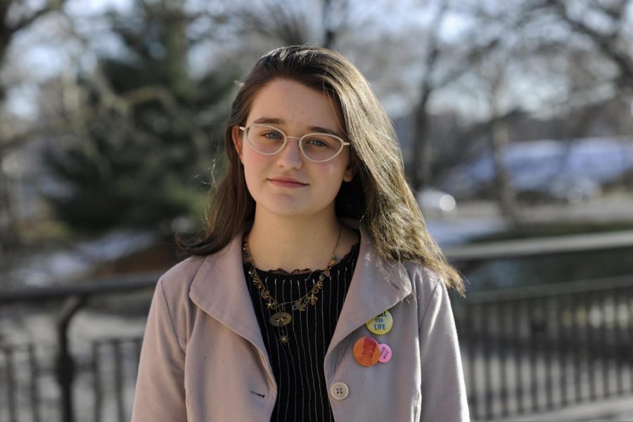 Edie Fine ’21 is careful to acknowledge her privilege and how it affects her biases.
