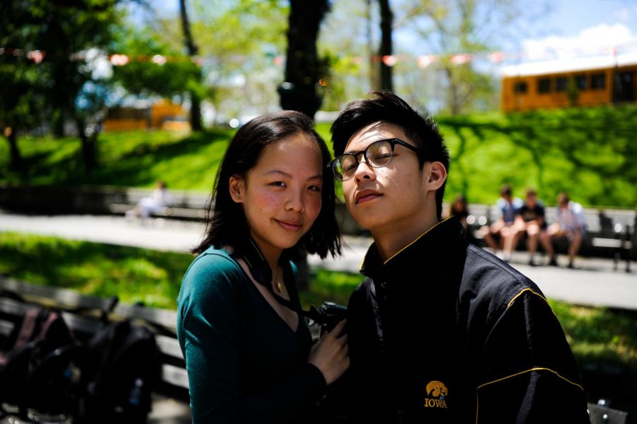 Pamela+Li+20+and+Ethan+Sison+20+pose+for+a+picture+at+the+2019+Bronx+Science+SO+Carnival.