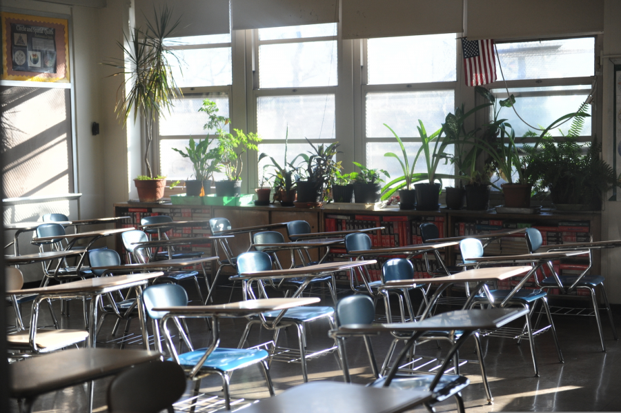 Schools remain empty as Mayor Bill de Blasio has closed schools for the rest of the 2019-2020 academic year due to the coronavirus pandemic.