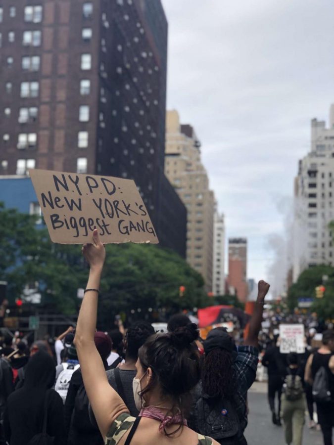 People are protesting all over New York City in response to the death of George Floyd.
