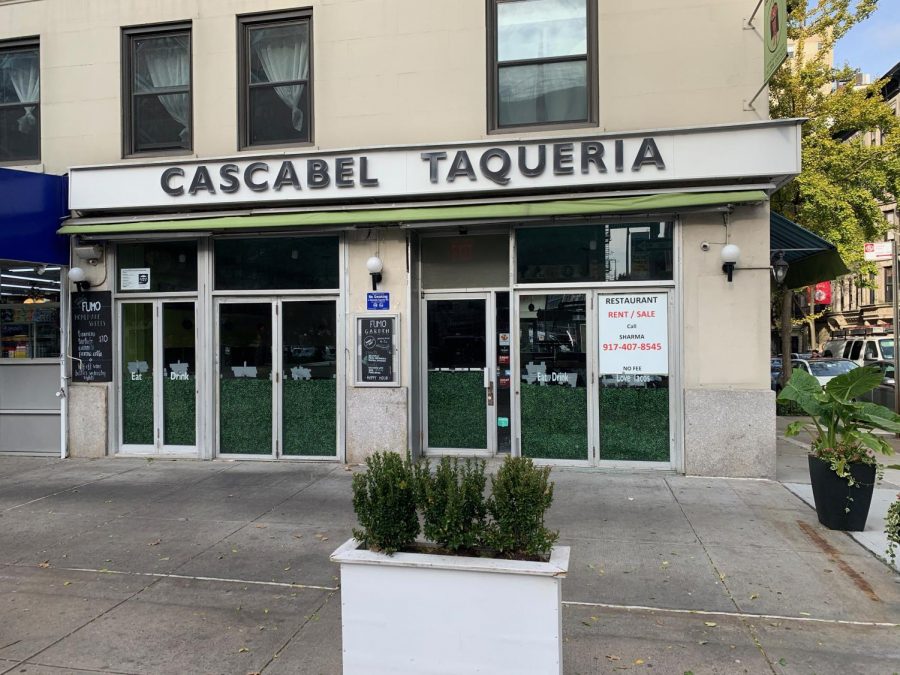 Cascabel+Taqueria%2C+a+once+%E2%80%9Cfunky%E2%80%9D+and+%E2%80%9Ccasual%E2%80%9D+Upper+West+Side+taqueria%2C+is+one+of+the+many+New+York+City+small+businesses+that+has+been+forced+to+close+since+March+2020%2C+due+to+the+Coronavirus+pandemic.+Unfortunately%2C+like+many+other+restaurants+across+the+country%2C+the+once+neighborhood+hotspot+has+had+to+put+a+%E2%80%9CSpace+For+Rent%2C%E2%80%9D+sign+in+their+window.+As+temperatures+drop+during+the+winter+months%2C+and+the+hopes+of+a+government+stimulus+package+lessens%2C+owners+are+worried+that+their+restaurants+will+have+to+face+this+same+fate%2C+once+outdoor+dining+is+no+longer+a+viable+option.+