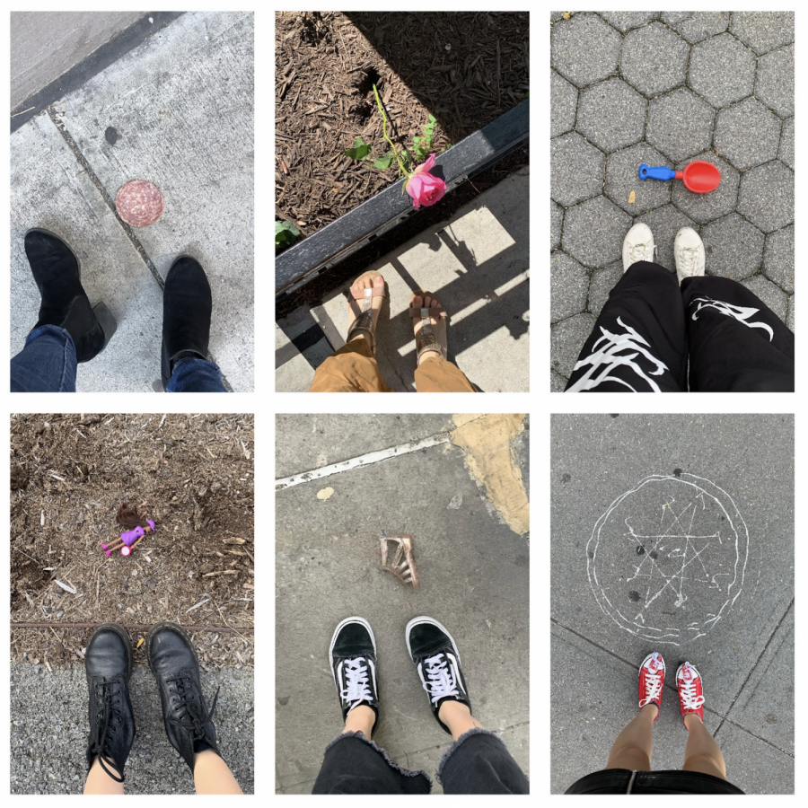 On a postcard might be any of these funny objects that Jiahe Wang has found left on the street.
