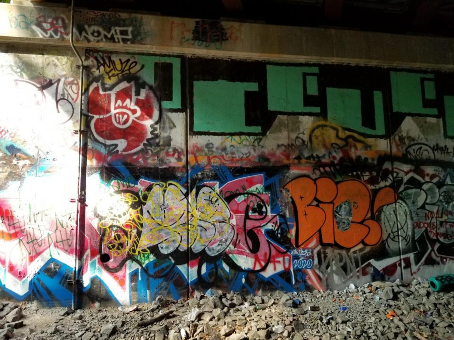 Neglected underpasses and walls become local hotspots as graffiti writers find time and space to execute their work.