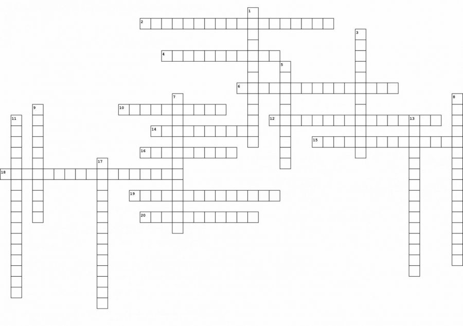 Print out this crossword box so that you can fill in the answers.