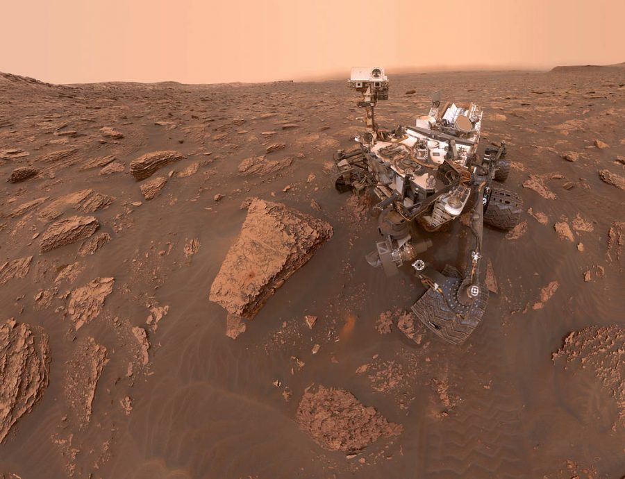 This is NASA’s rover, Curiosity which is studying the surface of Mars. It has been joined NASA’s Perseverance and they will continue to study Mars.   
