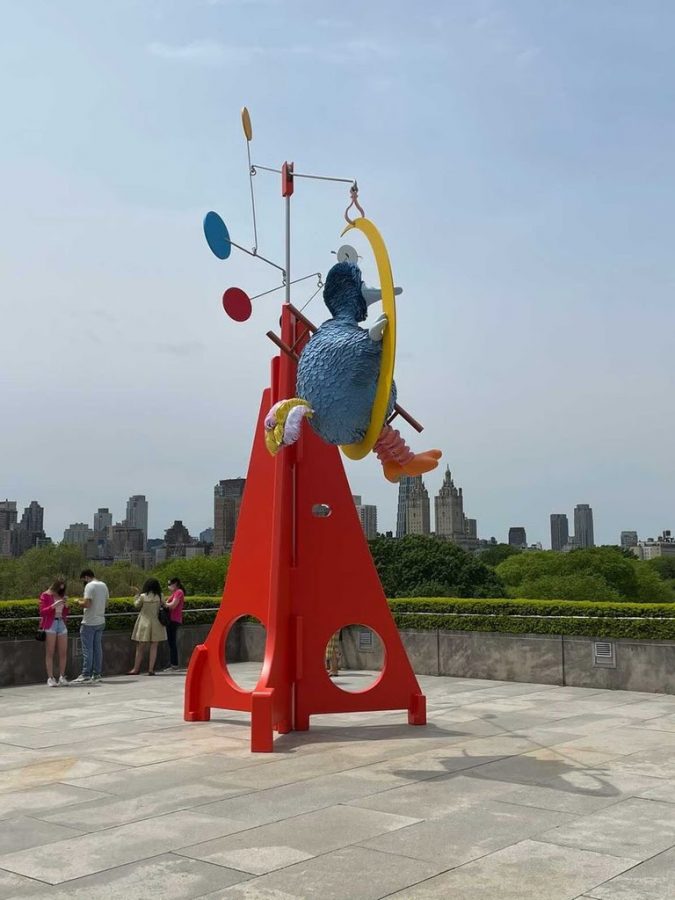 The Met often displays exhibits outside its famous building; for example, the Iris and B. Gerald Cantor Roof Garden hosts a series that commissions pieces for its outdoor space. Pictured is the work that is currently on view, Alex Da Cortes As Long as the Sun Lasts, which can be seen through October 31st, 2021.
