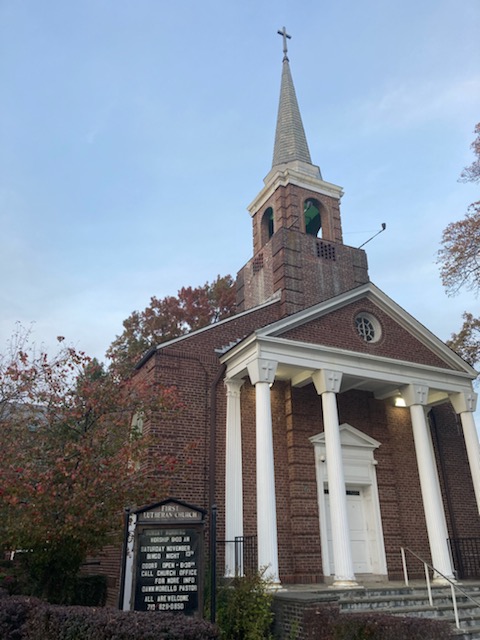 Here is the First Lutheran Church of Throggs Neck, which hosted punk rock nights for local teenagers. 
