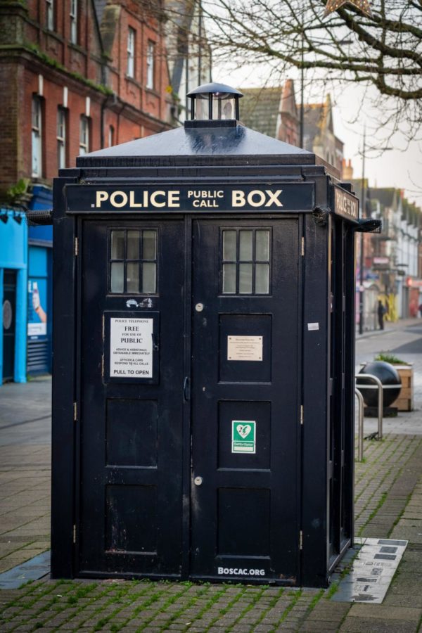 Here is a vintage police public call box. Long time fans of Doctor Who recognize it as The Tardis, a signature feature of the original series. 
