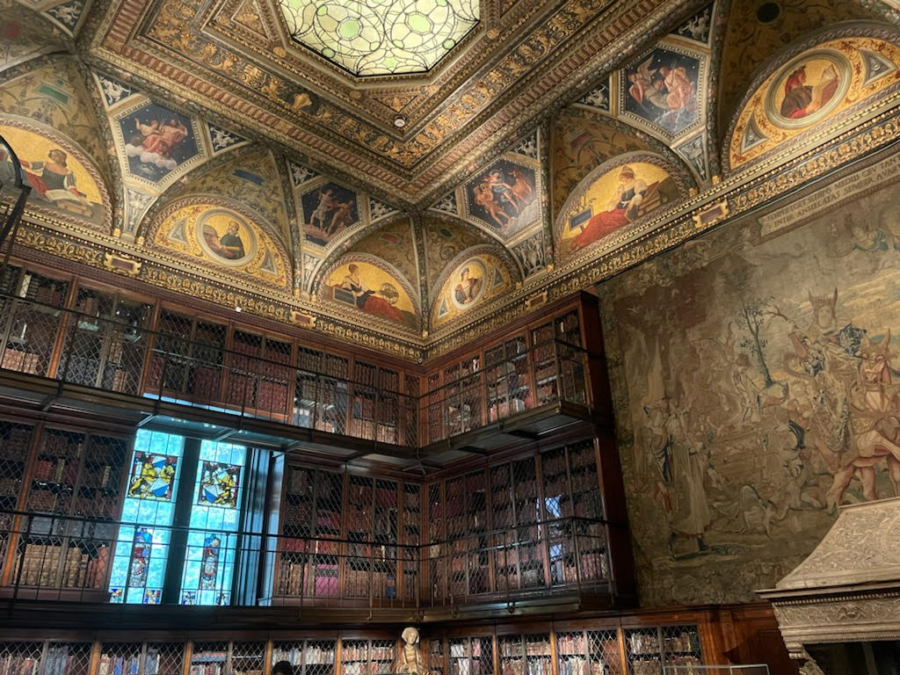 The Morgan Library is home to a colossal collection of classic literature, enclosed within carefully crafted murals. 
