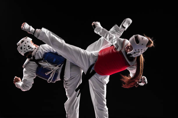 Here is an example of TaeKwonDo sparring in action.
