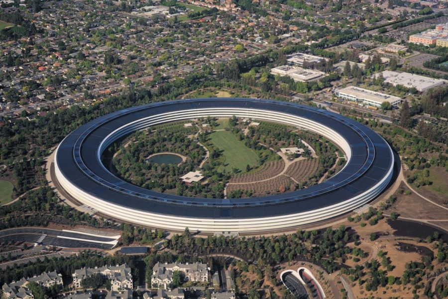 Pictured is Apple Park, Apples headquarters in Cupertino, California.