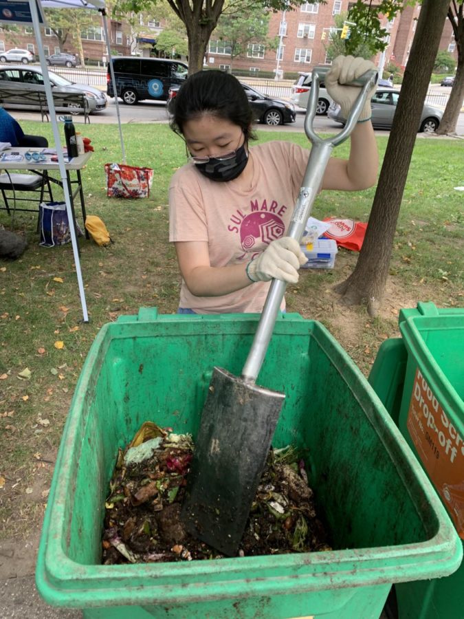 In+the+summer+before+her+senior+year%2C+Madeleine+Cho+%E2%80%9822+participated+in+a+composting+project+for+the+Forest+Hills+Green+Team%2C+working+with+GrowNYC.+%E2%80%9CLooking+back+as+a+senior%2C+I+would+have+done+the+same+number+of+activities.+I+liked+my+free+time%2C+and+I+used+it+so+I+could+enjoy+new+experiences+with+my+friends.+I+was+able+to+use+these+experiences+as+the+topic+for+my+college+essays%2C%E2%80%9D+said+Cho.