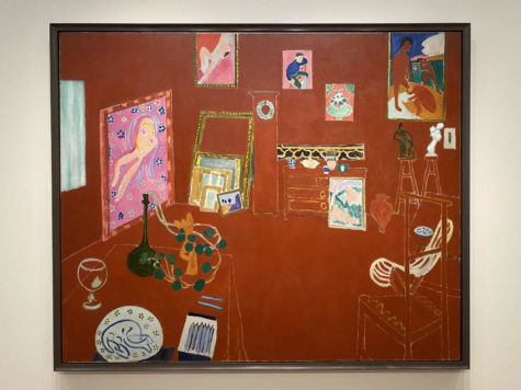 The Red Studio is the focal point of the MoMA exhibition. 