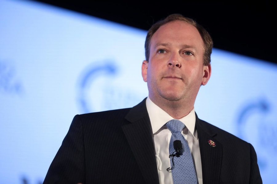Lee Zeldin, speaking at a conference by Turning Point USA, a conservative nonprofit.