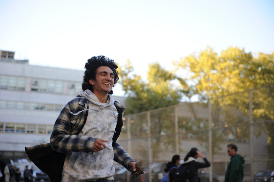 A student completes the scavenger hunt event during Bronxtoberfest, one of many joyous and stress-relieving activities held throughout each academic year. 