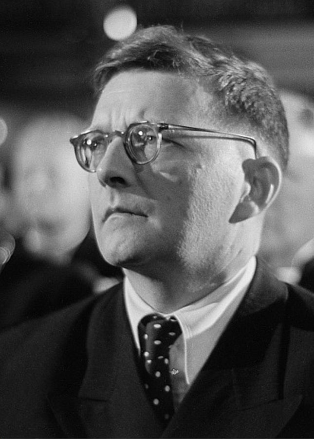 Here is a portrait of the Russian composer Dmitri Shostakovich, taken during the Bach Celebration of July 28th, 1950. The photo was taken by Roger and Renate Rössing.