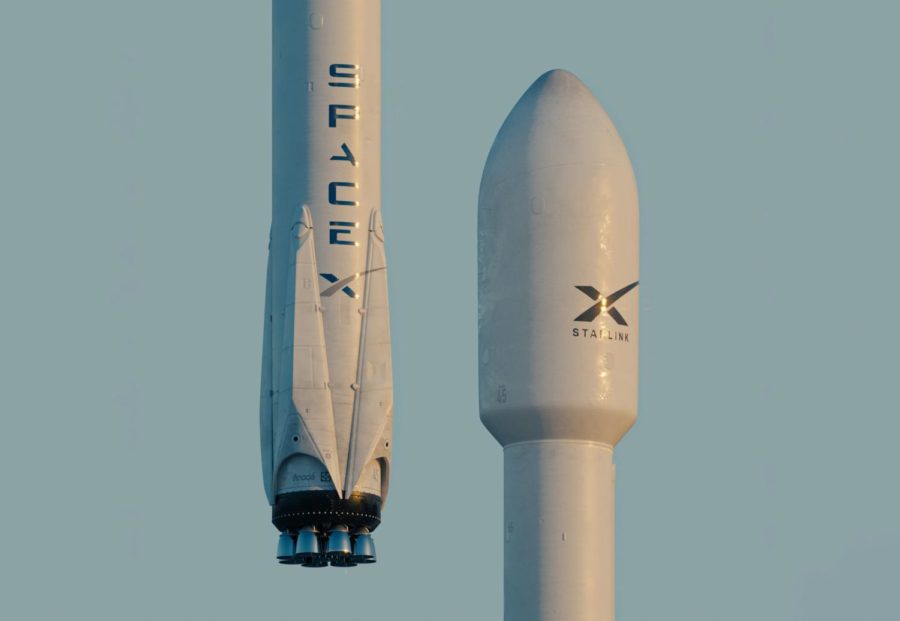 Here is a SpaceX launch vehicle. 