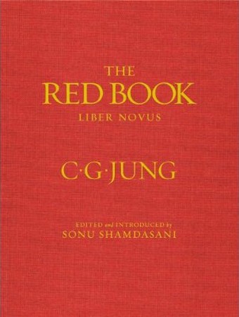 Bounded by an elegant leather frame, the words Liber Novus, Latin for New Book, stand out on the front cover of Carl Jungs The Red Book.