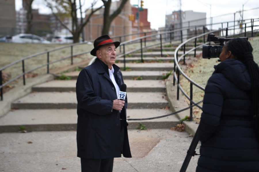 Stanley Manne and others were interviewed by local news station Bronx 12 regarding the new building.