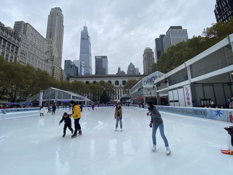 Visitors can register for private or group skating lessons at Bryant Park at fireworksskatingacademy.com. Prices start at $65 for a private one-on-one lesson.