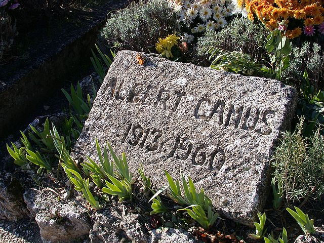 Here is the gravestone of Albert Camus, located in Lourmarin Cemetery, Lourmarin, a village in the Luberon area of France.