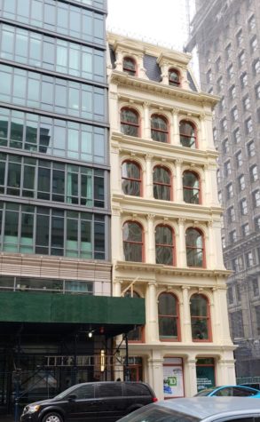 This historical landmark, 287 Broadway, came close to disaster when it almost collapsed in 2008 due to construction next door. One of the last standing Civil War era iron cast buildings, 287 Broadway has seen its fair share of renovations to keep its antique facade, despite being surrounded by conflicting glossy buildings.