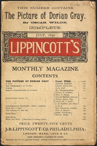 The Picture of Dorian Gray was first published as a novella in Lippincotts Monthly Magazine almost a year after it was commissioned by Stoddart. It was quickly met with outrage from Victorian audiences because of the obvious queer-coding.  