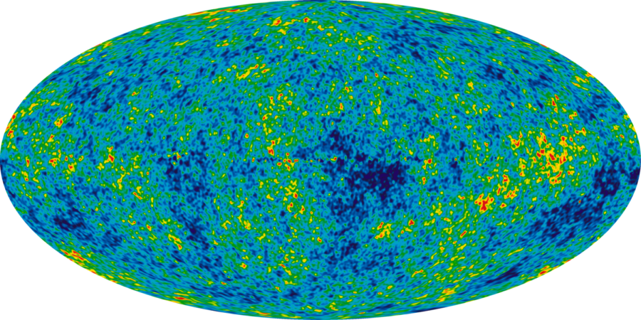 The background radiation left behind by quantum fluctuations from the primordial beginnings of the universe linger on to this day. From 1989 to 1993, NASA’s Cosmic Background Explorer (COBE) satellite observed the remnants of this fossil radiation over the whole celestial sphere.