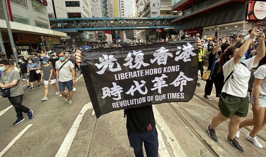 The phrase Liberate Hong Kong, revolution of our times was first used in 2016 by Hong Kong politician Edward Leung as a campaign slogan. The phrase gained popularity again during protests in 2020 over the national security law.