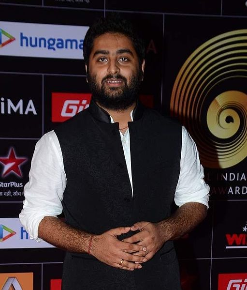 Here is Arijit Singh attending the GiMA awards. 
