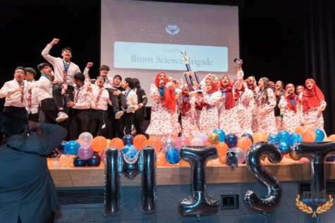 Here is a photo of the Bronx Science Brigade placing second at MIST New York Regionals.