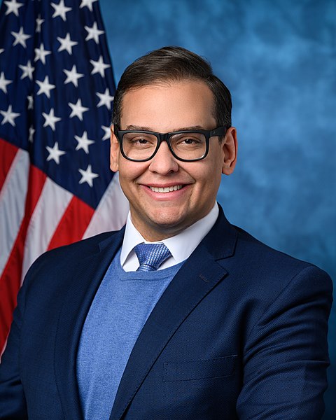 Congressman George Santos, pictured here, has come under fire in recent months for fabricating much of his story, including his background, work history, and education.