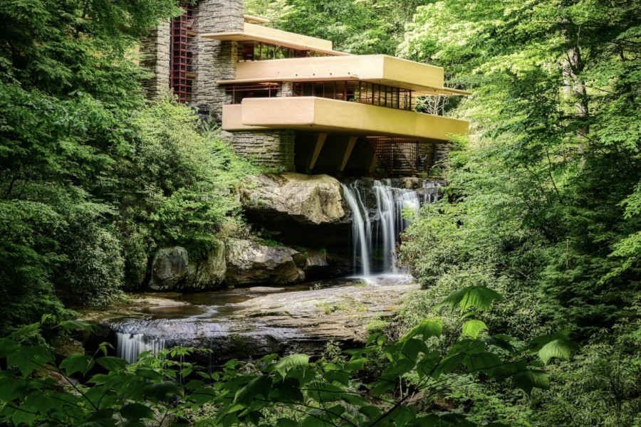 Here is Frank Lloyd Wrights Fallingwater, a groundbreaking piece of modernist architecture that showcases the harmonious fusion between man-made structures and nature. In 2019, Fallingwater was inscribed as a UNESCO World Heritage site, recognized for its exceptional universal value as a pioneering example of organic architecture. 