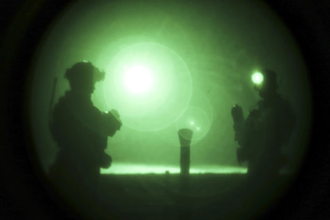 US Army Green Berets operate at night in Syria – a country that has become a battleground for insurgent groups and government-backed militias.