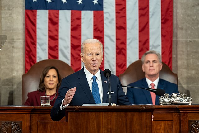 President+Biden+delivers+his+State+of+the+Union+Address+on+February+7th%2C+2023%2C+after+spending+hours+practicing+the+speech+beforehand.+Photo+Credit%3A+The+White+House%2C+Public+domain%2C+via+Wikimedia+Commons+