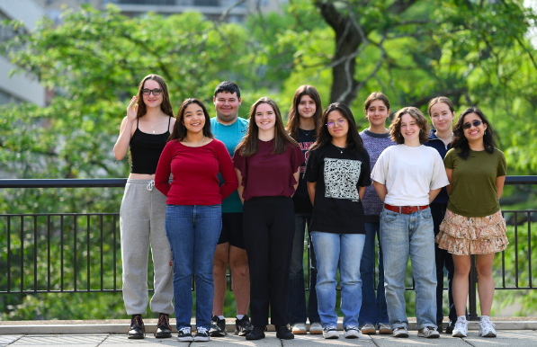 Above are the Period 2 Editors in Chief and Copy Chiefs for The Science Survey. In the back row from left to right are Felicia Jennings-Brown ’23, Ethan Weinberg ’23, Sela Emery ’23, Katia Anastas ’23, and Nora Sissenich ’23. In the front row from left to right are Elizabeth Colon ’23, Monica Reilly ’24, Tiffany Wang ’24, Helen Stone ’23, and Katrina Tablang ’23.