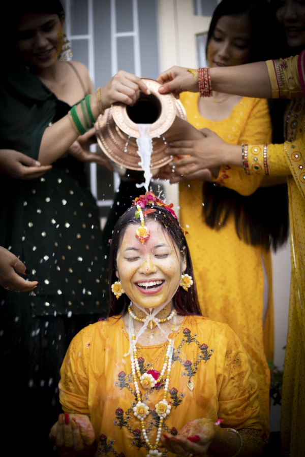 Traditions like washing the body after applying turmeric are some of the rituals followed during period ceremonies in India and Nepal.