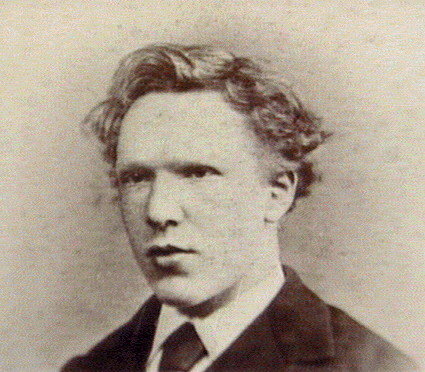 Here is the only known photographic portrait of Vincentv Van Gogh at the age of 19.
