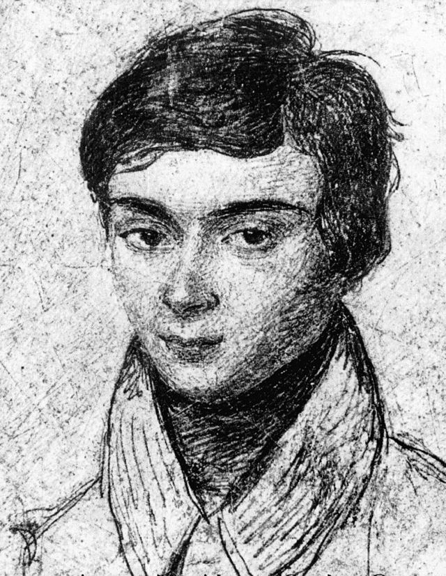 This is a portrait of  Évariste Galois about 5 years before his tragic death at 20. (Image Credit: Unknown Author, Public domain, via Wikimedia Commons)